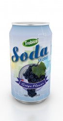 330ml grape flavor soda water